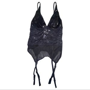 The Escante Collection stretchy corset in black sz. Small